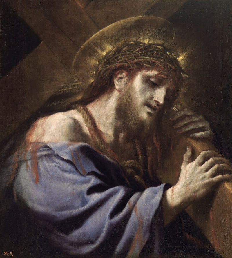 Kristus med korset - Luca Giordano
