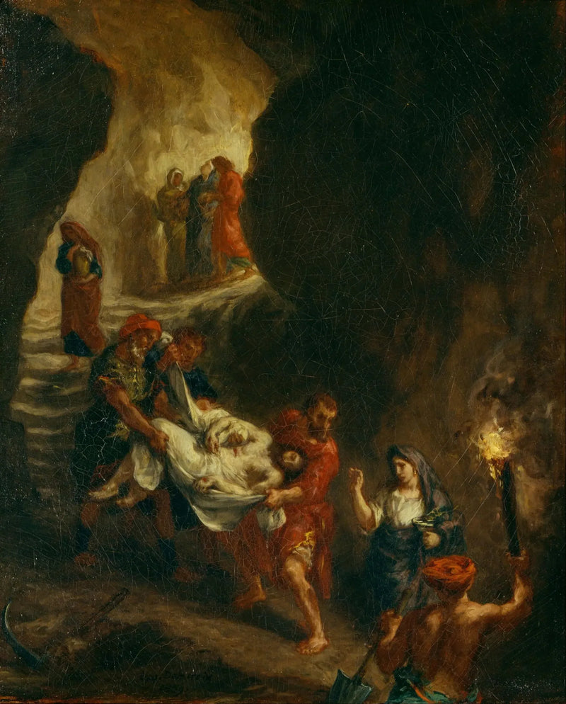 Kristus båret til graven - Eugène Delacroix