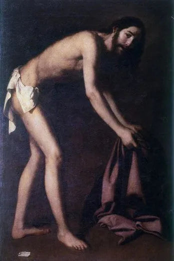 Kristus samler klærne sine - Francisco de Zurbarán