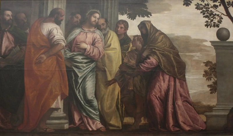 Kristus møter kvinnen og Zebedees' sønner - Paul Véronèse

Source:
Le Christ rencontrant la femme et les fils de Zébédée - Paul Véronèse