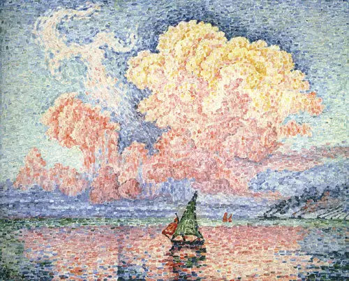 Den rosa himmelen, Antibes - Paul Signac