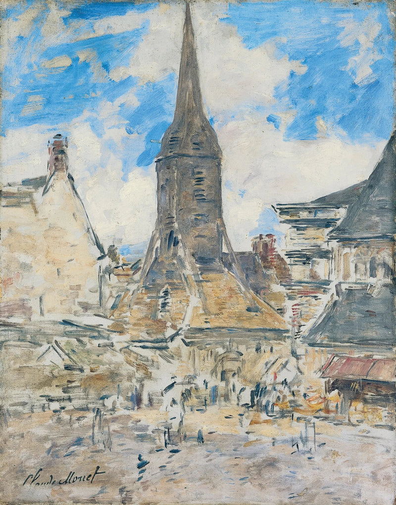 Klokken til Sainte-Catherine, Honfleur - Eugène Boudin