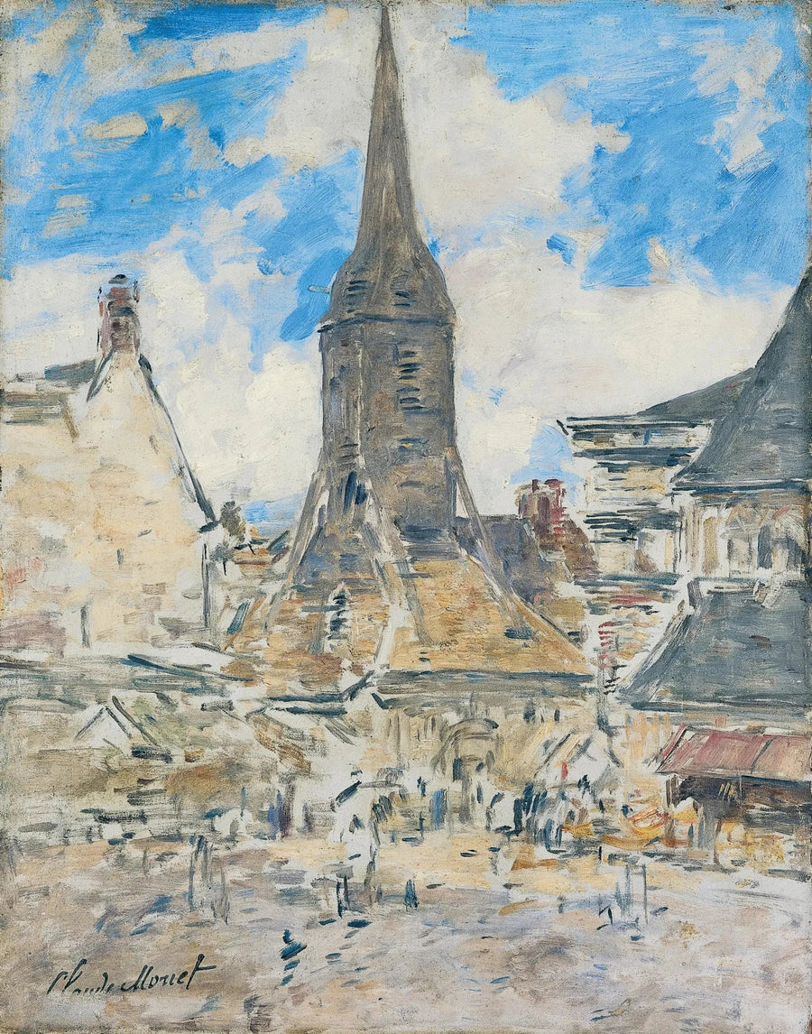 Klokken til Sainte-Catherine, Honfleur - Eugène Boudin