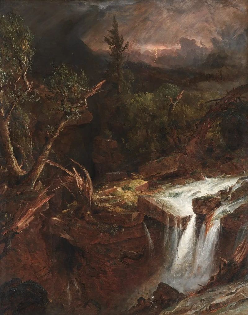 Nellik - En stormscene i Catskill-fjellene - Jasper Francis Cropsey