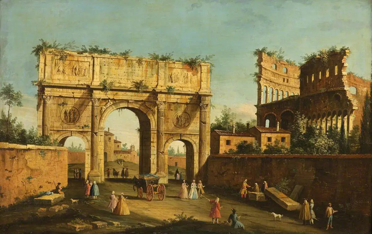 Le Colisée et l’Arc de Constantin Rome - Canaletto - Alpha Reproduction