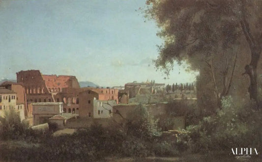 Le Colisée vu des jardins Farnese, 1826 - Camille Corot - Reproductions de tableaux et peintures haut de gamme