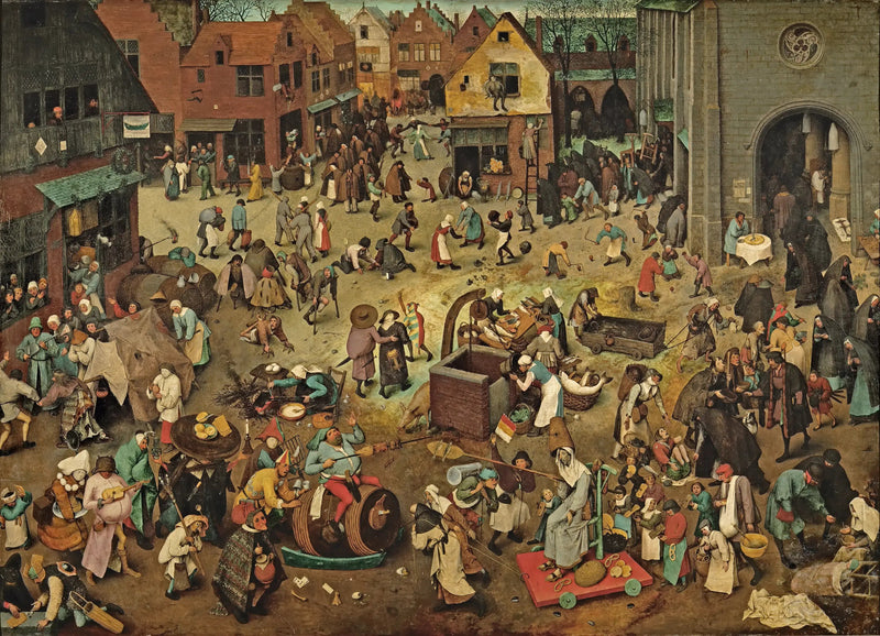 Kampen mellom Karneval og Fasten - Pieter Brueghel den eldre
