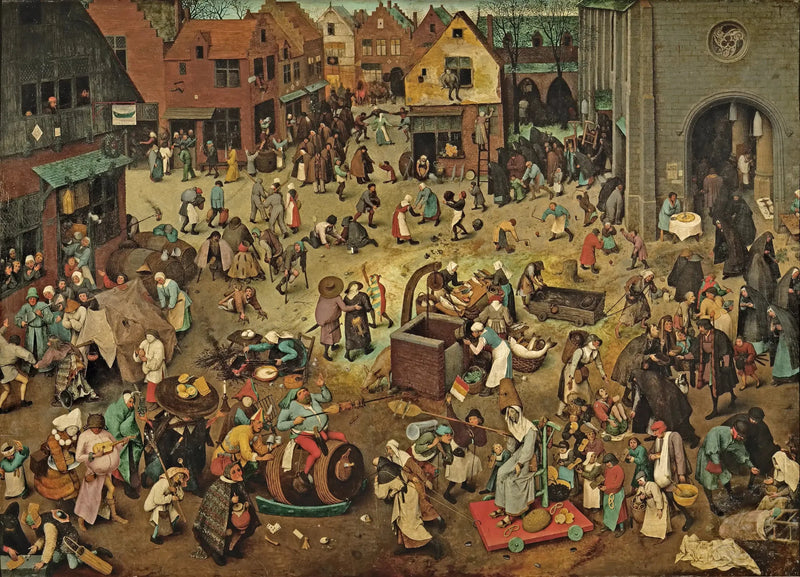 Kampen mellom Karneval og Fasten - Pieter Brueghel den eldre