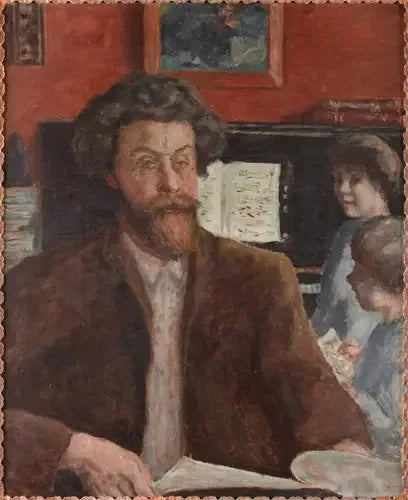 Komponisten Claude Terrasse og hans to sønner - Pierre Bonnard