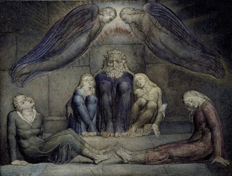 Greven Ugolino og hans sønner i fengsel - William Blake