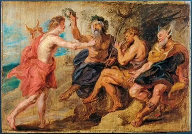 Konkurransen mellom Apollon og Pan - Peter Paul Rubens