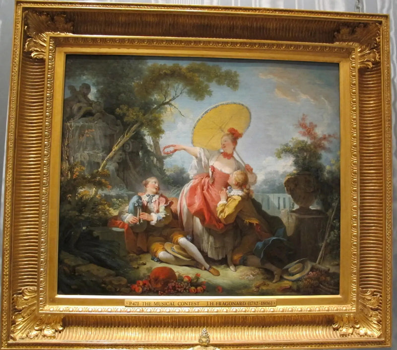 Den musikalske konkurransen - Jean-Honoré Fragonard