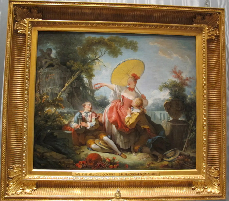 Den musikalske konkurransen - Jean-Honoré Fragonard