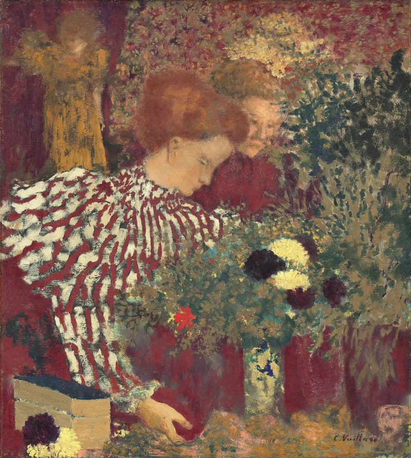 Den stripete blusen - Édouard Vuillard