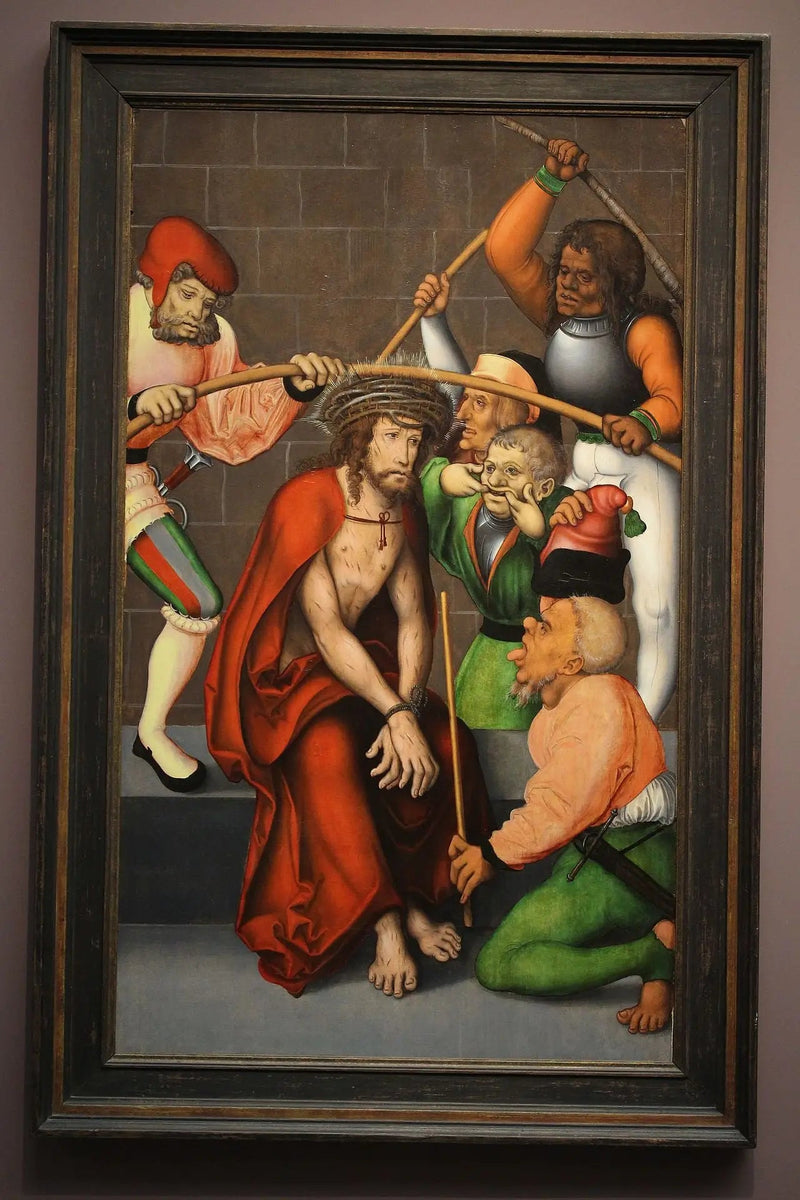 Kroningen av tornekronen - Lucas Cranach den eldre