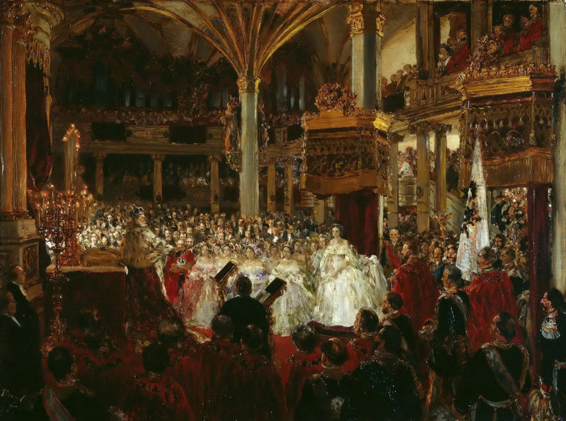 Kroningen av Vilhelm I i Königsberg i 1861 - Adolph von Menzel