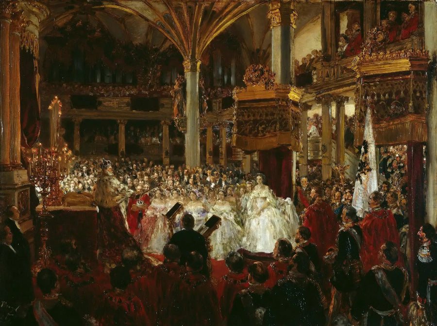 Kroningen av Vilhelm I i Königsberg i 1861 - Adolph von Menzel