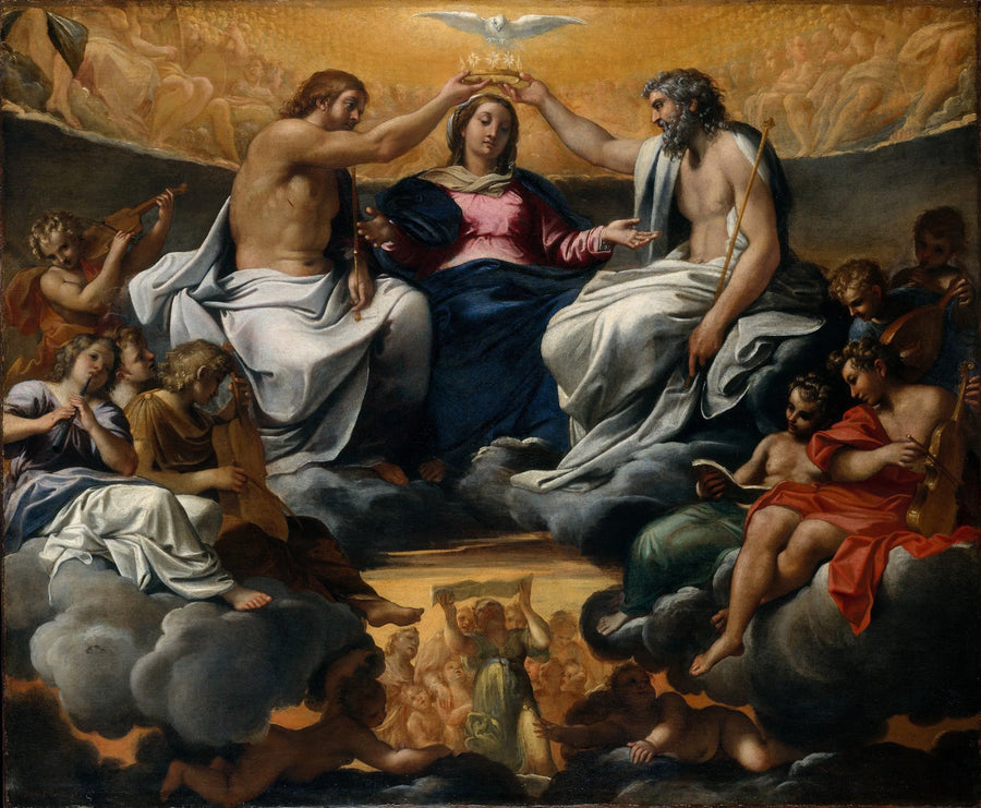 Jomfru Marias kroning - Annibale Carracci