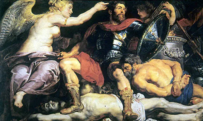 Den heldige heltenes krone - Peter Paul Rubens