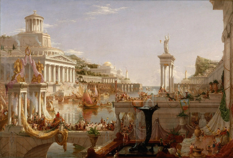 Imperiets kurs: Forbruk - Thomas Cole

Source:
Le Cours de l'Empire : Consommation - Thomas Cole