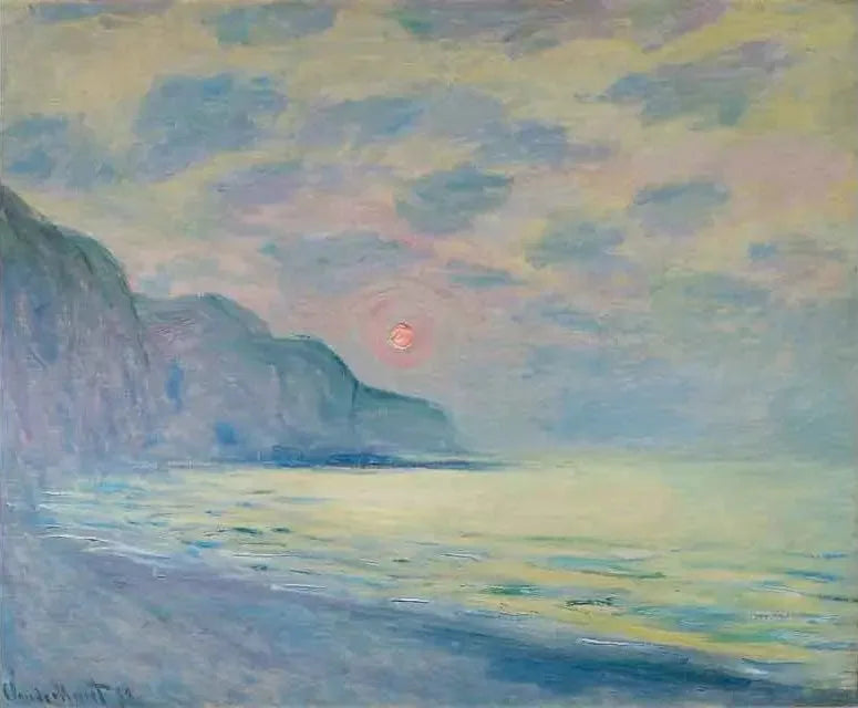 Solklosteret, det tåkete været, Pourville - Claude Monet