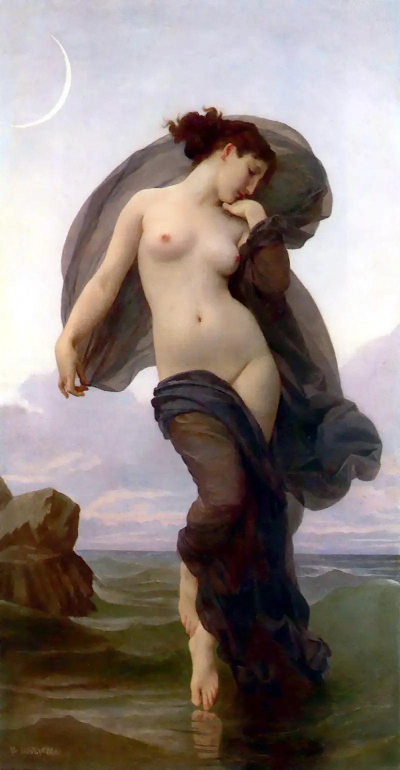 Le Crépuscule - Bouguereau image 1 copie peinte à la main à l’huile