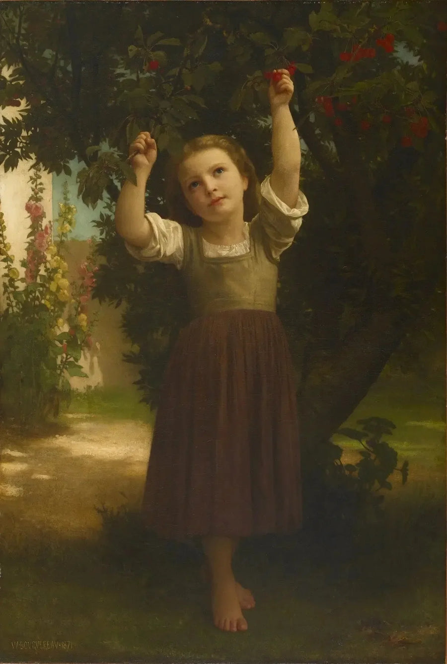 Kirsebærplukkeren - Bouguereau