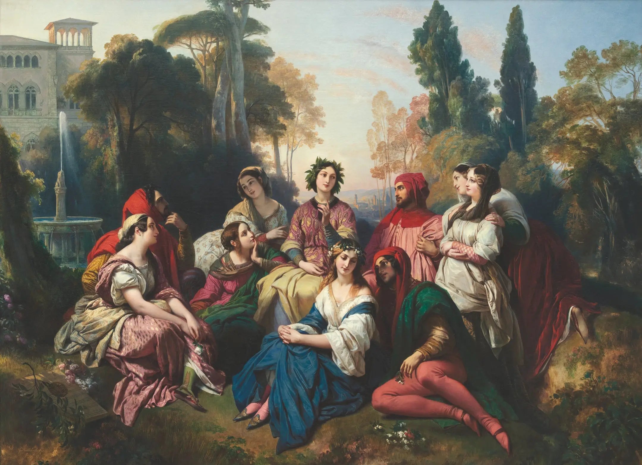Le Décaméron. - Franz Xaver Winterhalter - Alpha Reproduction
