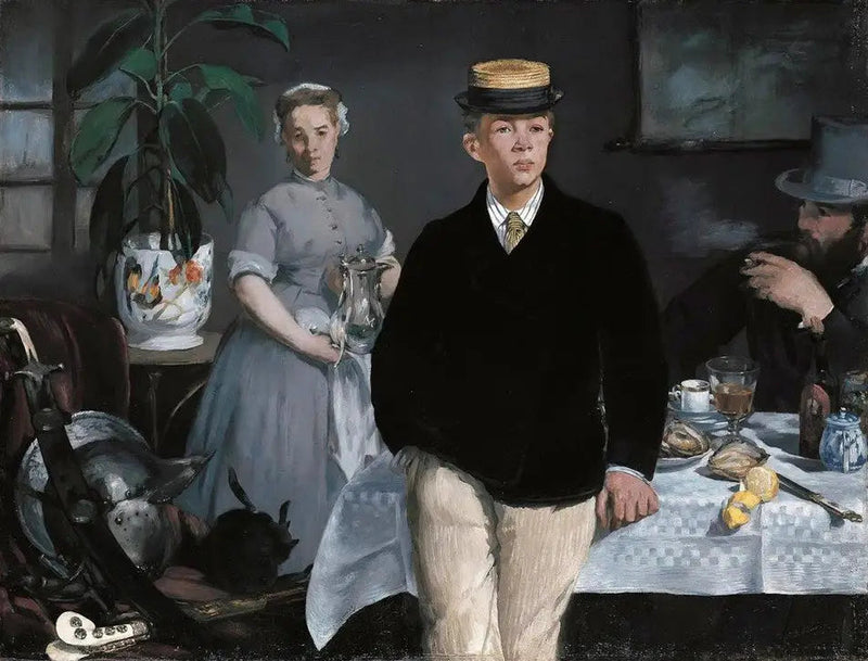 Lunsj i atelieret - Édouard Manet