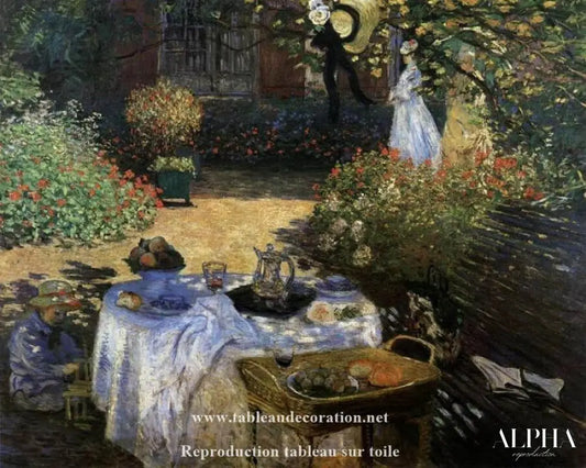 Le déjeuner de Claude Monet - Reproductions de tableaux et peintures haut de gamme