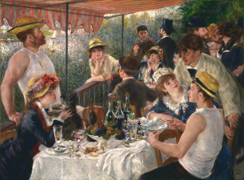 Lunsj med kanopadlere - Pierre-Auguste Renoir
