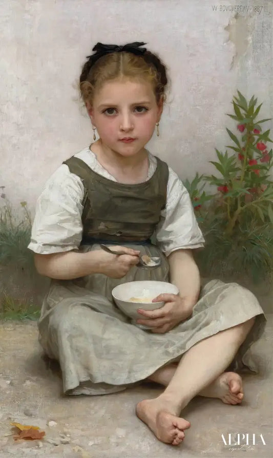 Le Déjeuner Du Matin - William-Adolphe Bouguereau Reproductions de tableaux à la peinture à l’huile