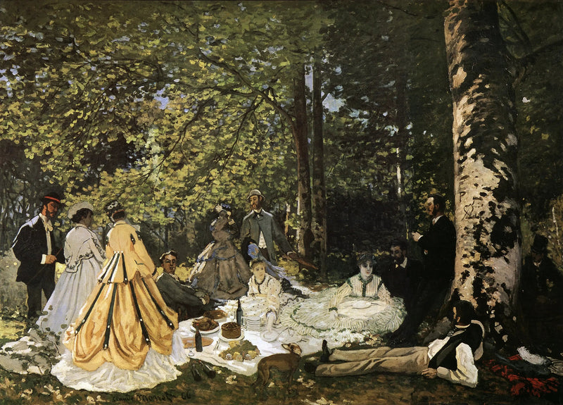 Lunsj på gresset - Claude Monet