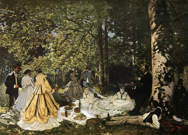 Lunsj på gresset - Claude Monet