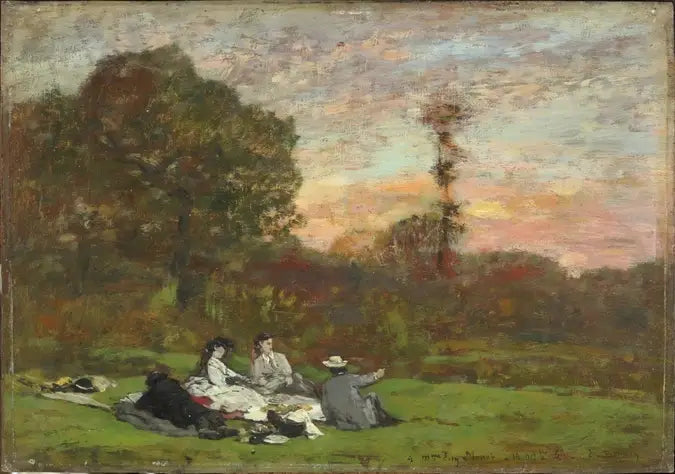 Lunsj på gresset - Eugène Boudin
