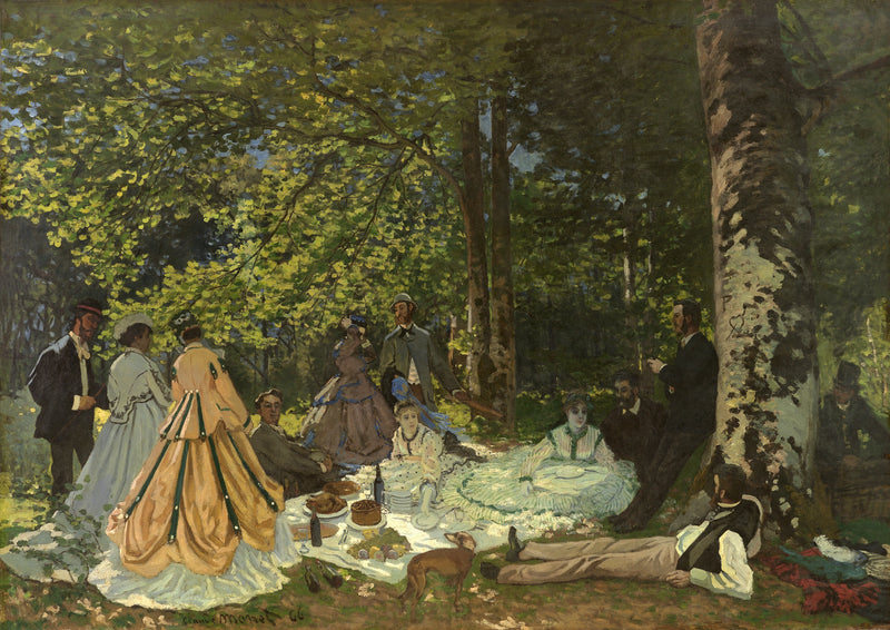 Lunsj på gresset W62 - Claude Monet