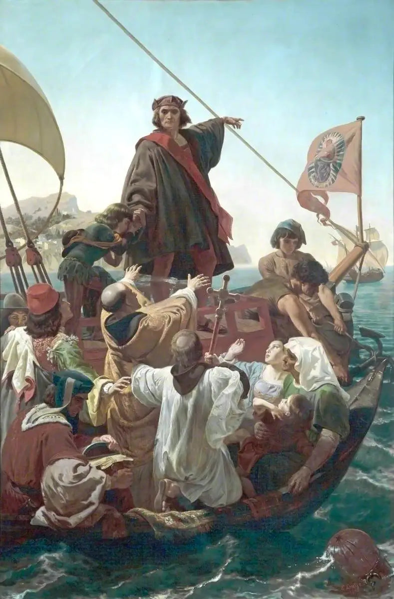 Avreisen fra Colomb de Palos, i Spania, i 1492 - Emanuel Leutze

Source:
Le départ de Colomb de Palos, en Espagne, en 1492 - Emanuel Leutze