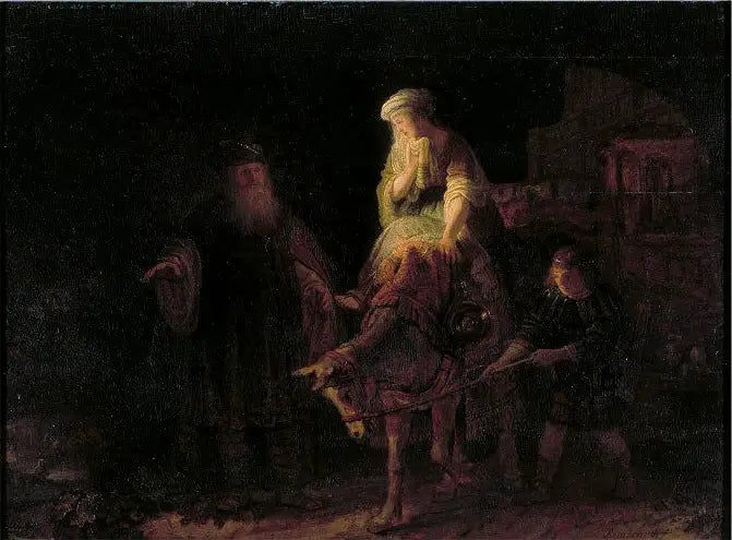 Avreisen til sunamittkvinnen - Rembrandt