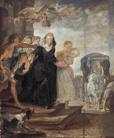 Dronningens avreise fra Paris - Peter Paul Rubens