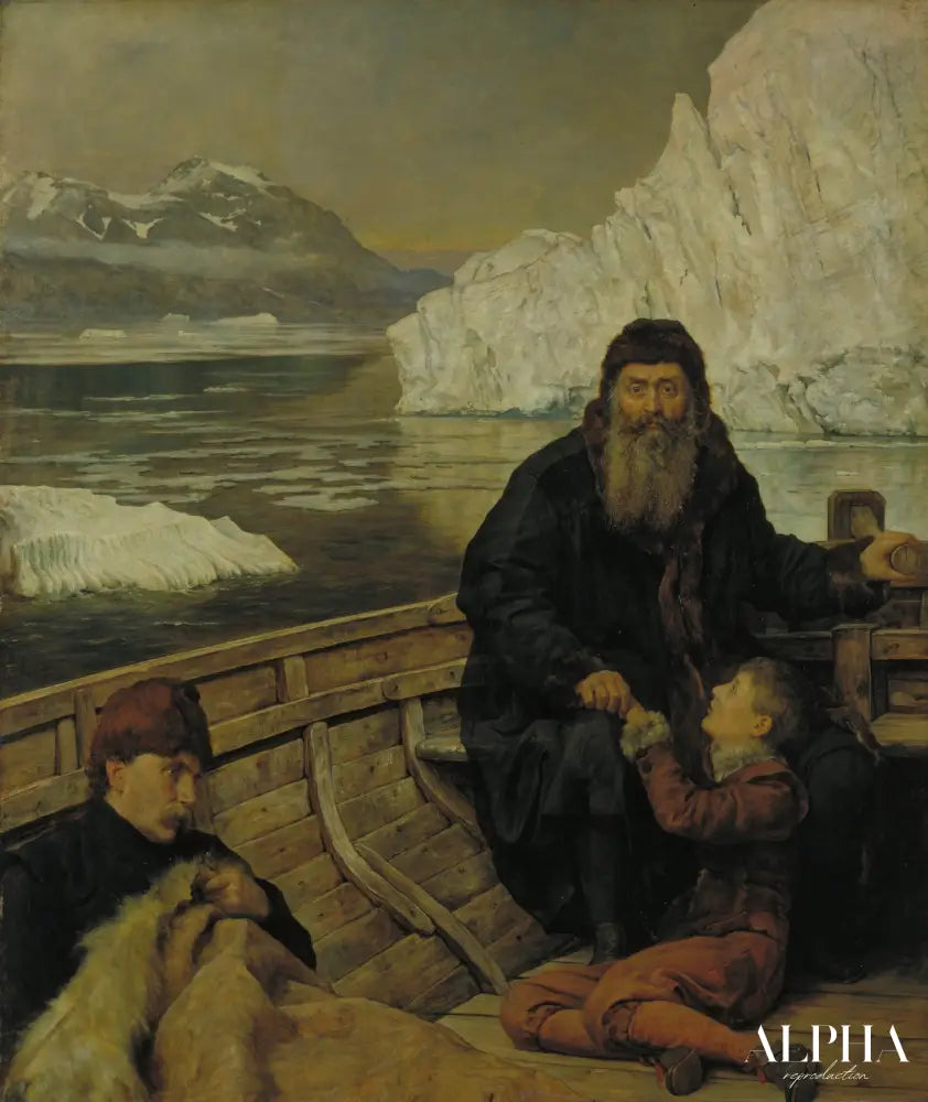 Le Dernier voyage d'Henry Hudson de John Collier - Reproductions de tableaux et peintures haut de gamme