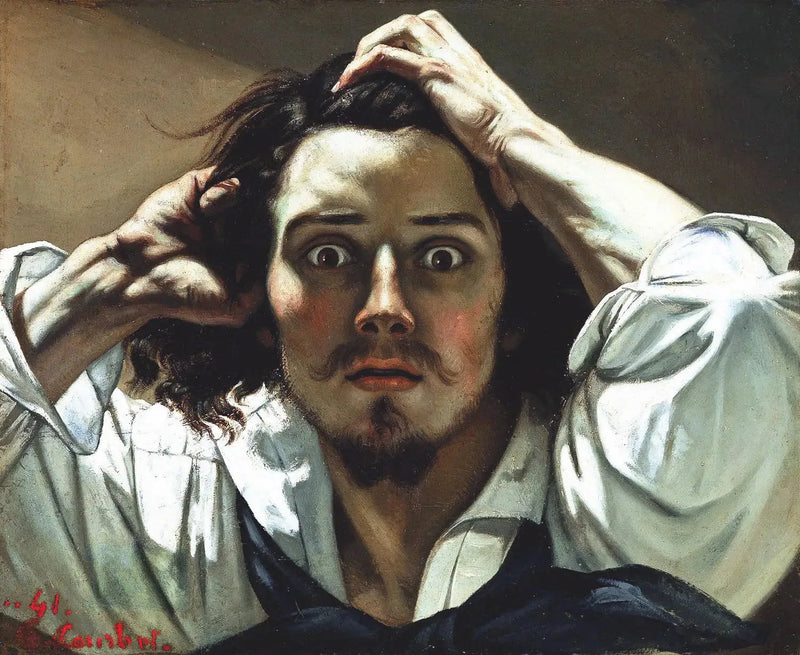Den fortvilte - Gustave Courbet