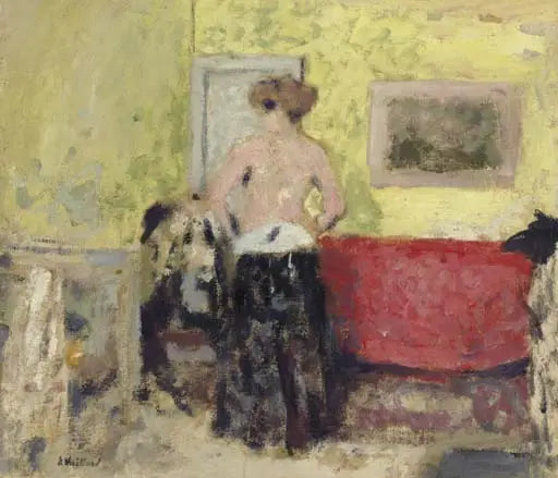 Bakfra avkledd kjole - Édouard Vuillard