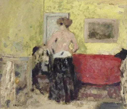 Bakfra avkledd kjole - Édouard Vuillard