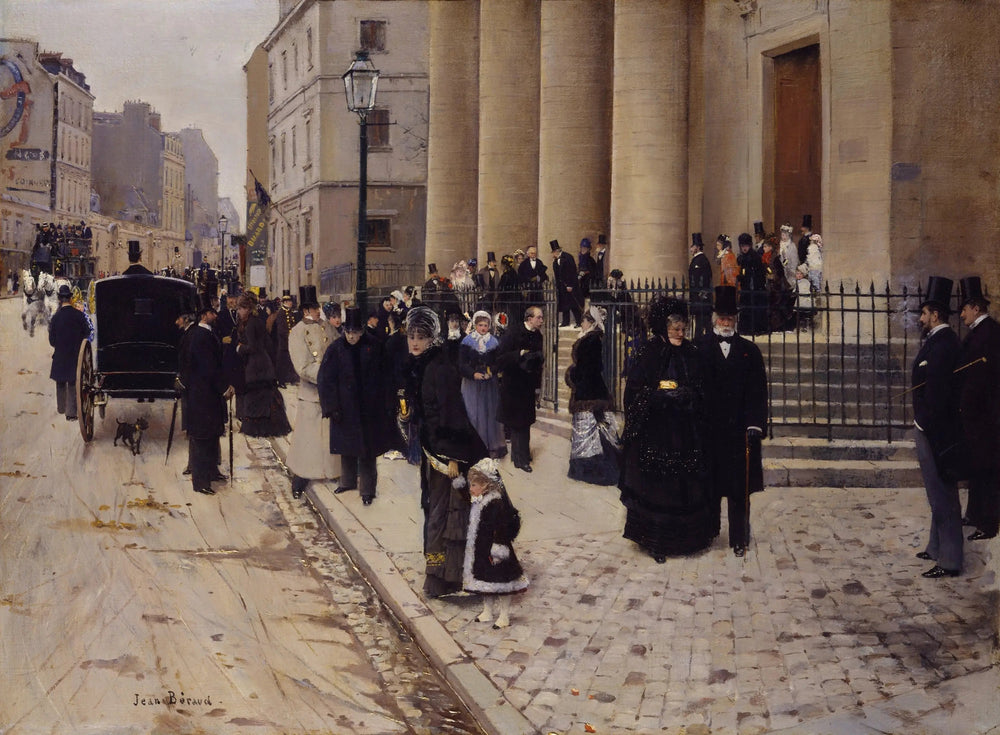 Le dimanche, près de Saint-Philippe-du-Roule - Jean Béraud image 1 copie peinte à la main à l’huile