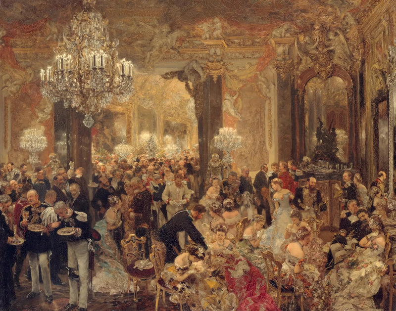 Middagen på ballen - Adolph von Menzel