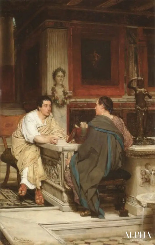 Le discours - Lawrence Alma-Tadema Reproductions de tableaux à la peinture à l’huile