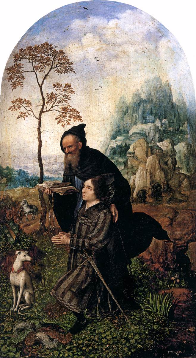 Den beskyttede donoren av Saint Antoine. - Jan Gossaert
