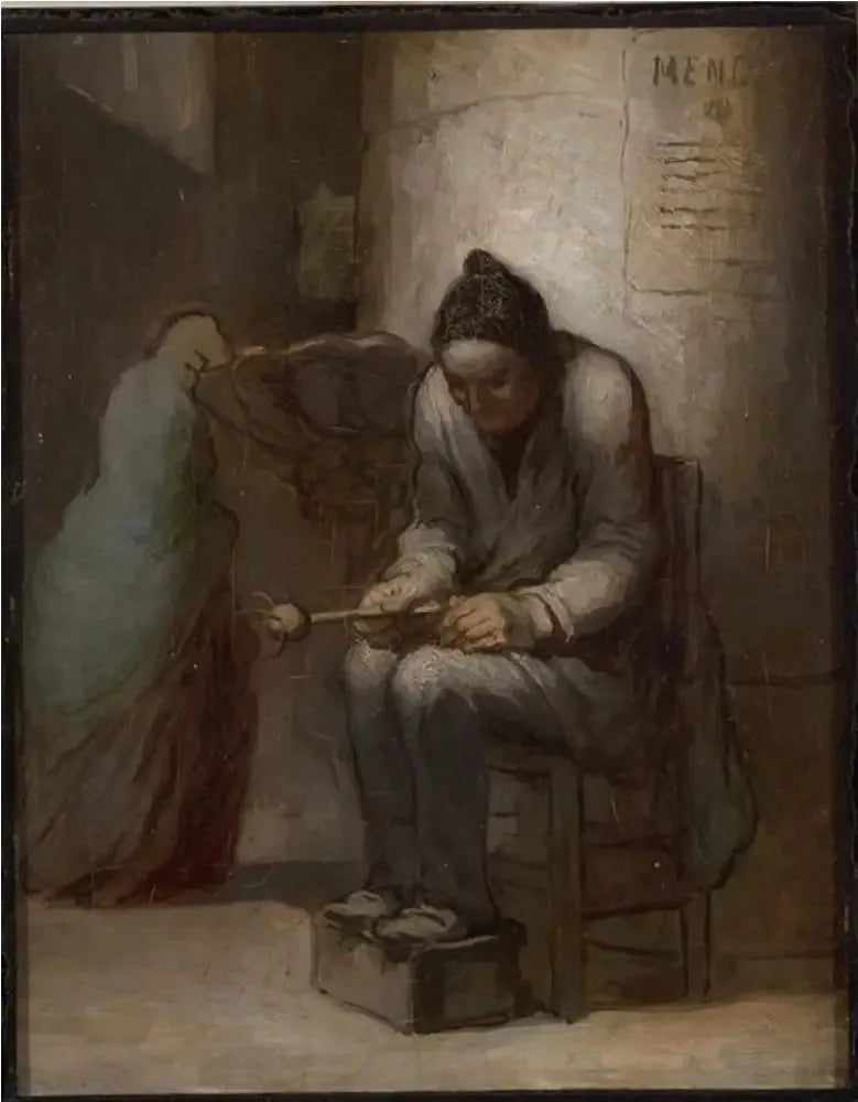 Vannvittighetsgiver ved Notre Dame - Honoré Daumier