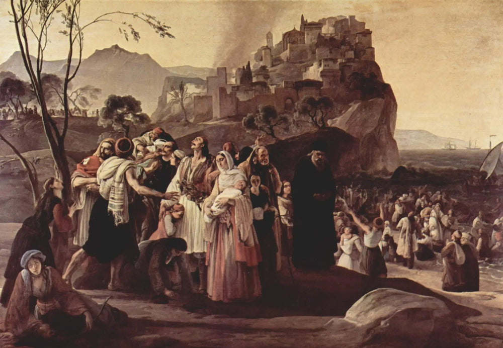 Le drame de Parga - Francesco Hayez image 1 copie peinte à la main à l’huile
