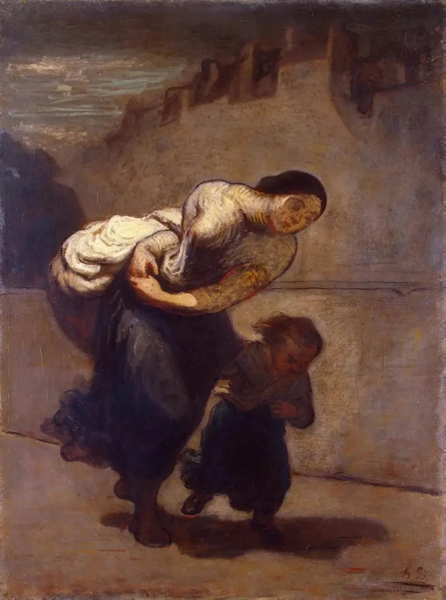 Vekten (Vaskekona) - Honoré Daumier